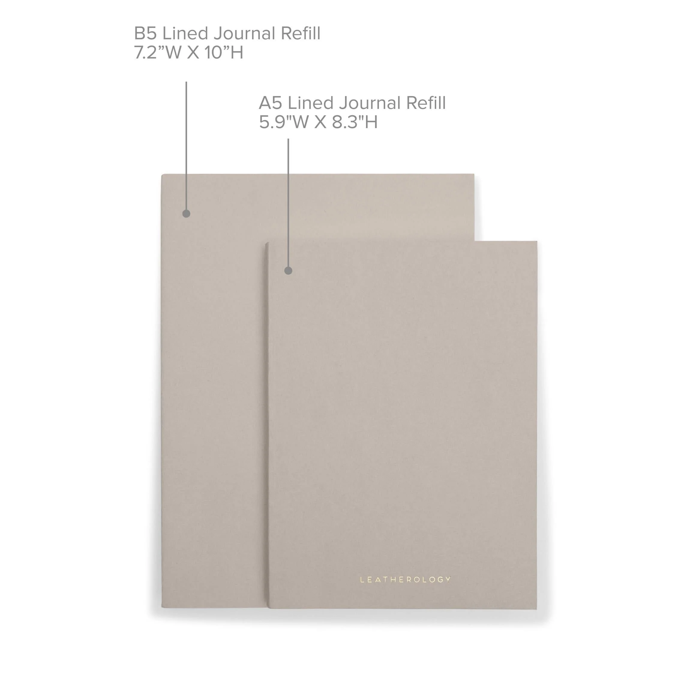 B5 Lined Journal Refill Tan - Image 4