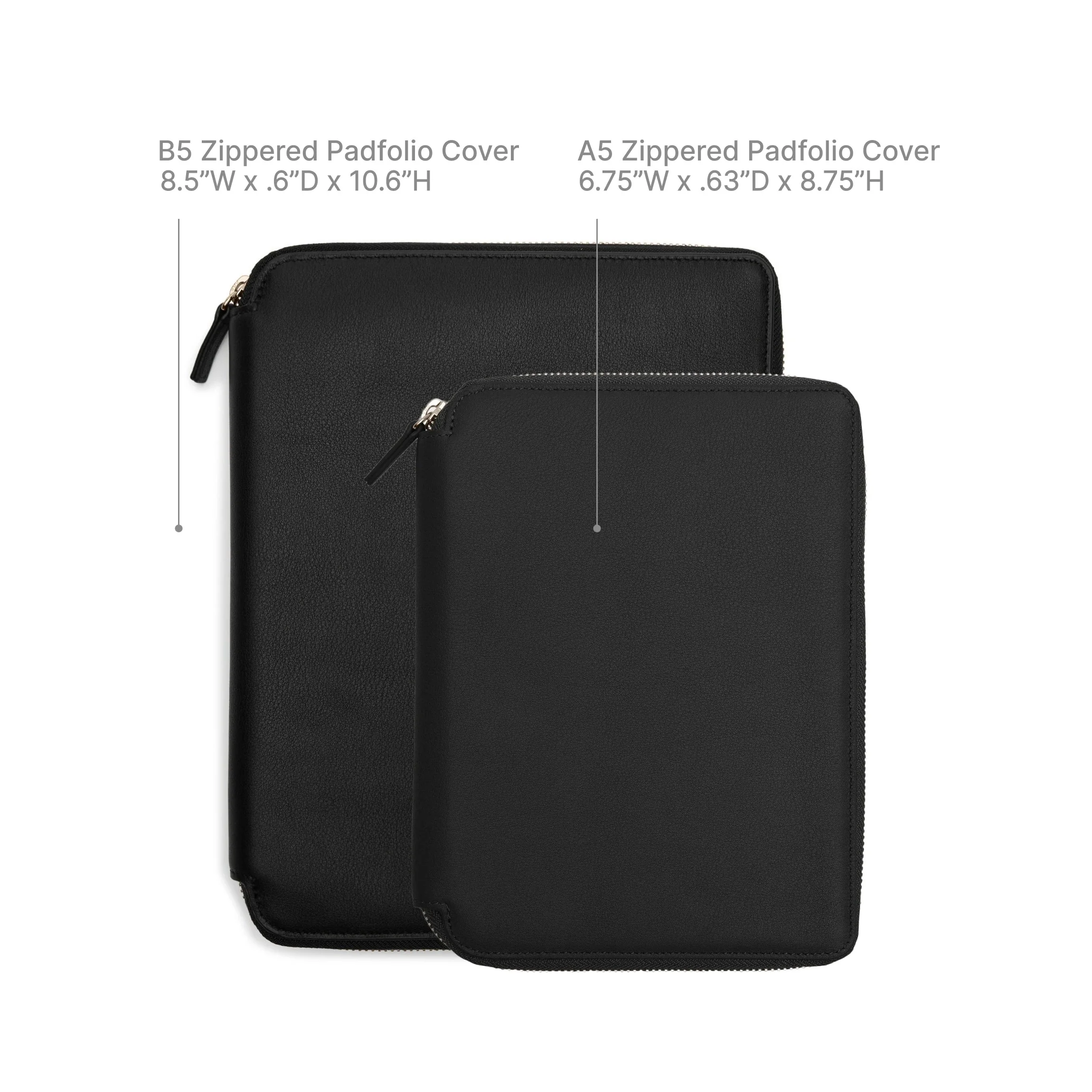 A5 Junior Zippered Padfolio Fairway Green - Image 5