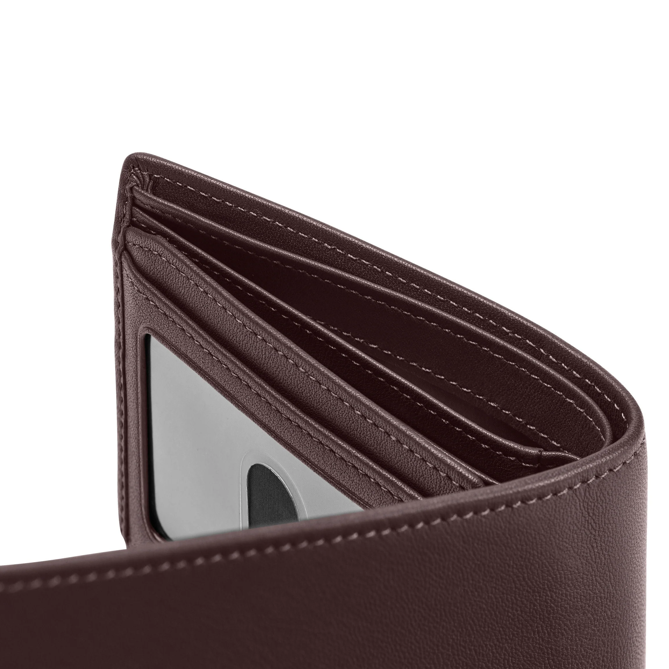 Bifold Wallet with Flap Brown - Image 9