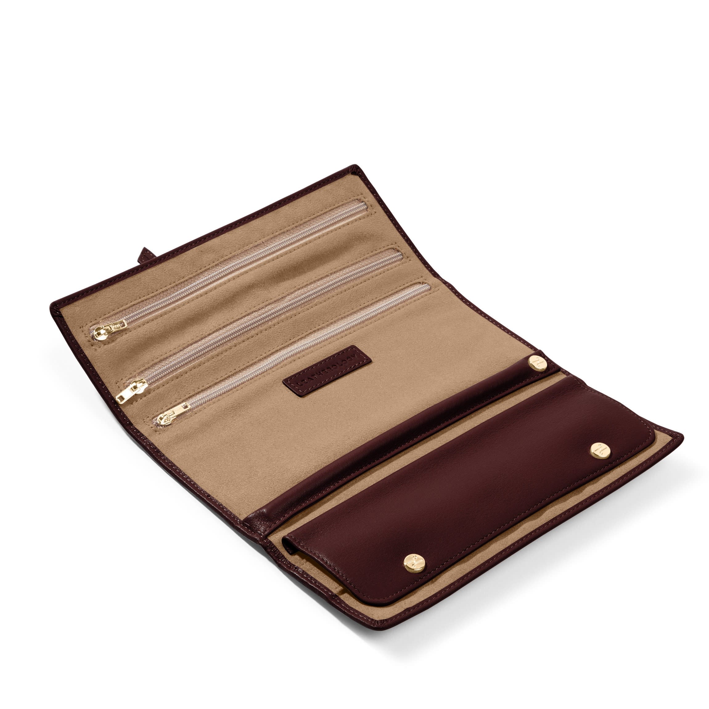 Buckled Jewelry Roll Bordeaux - Image 5