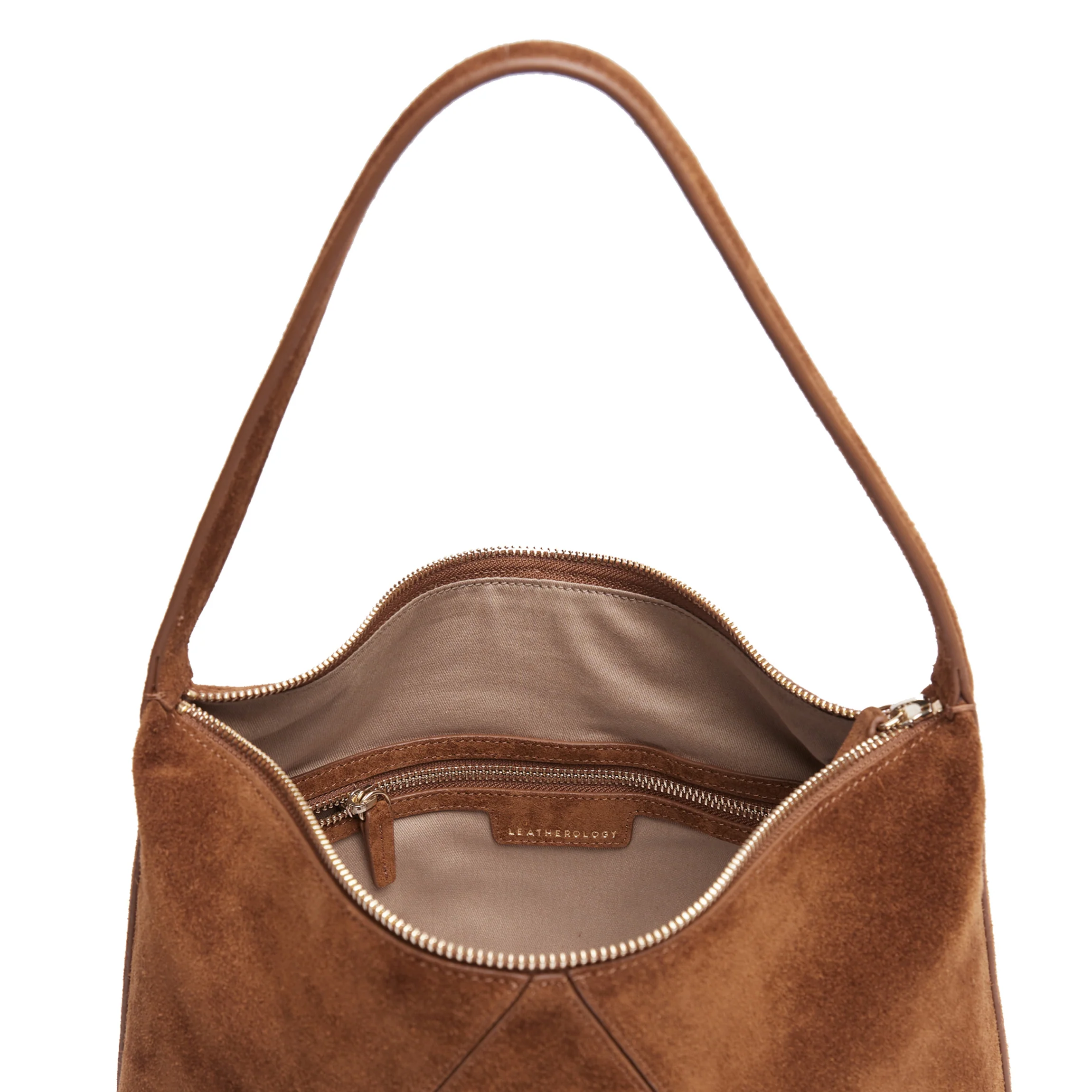 Ciera Petite Hobo Russet Suede - Image 3
