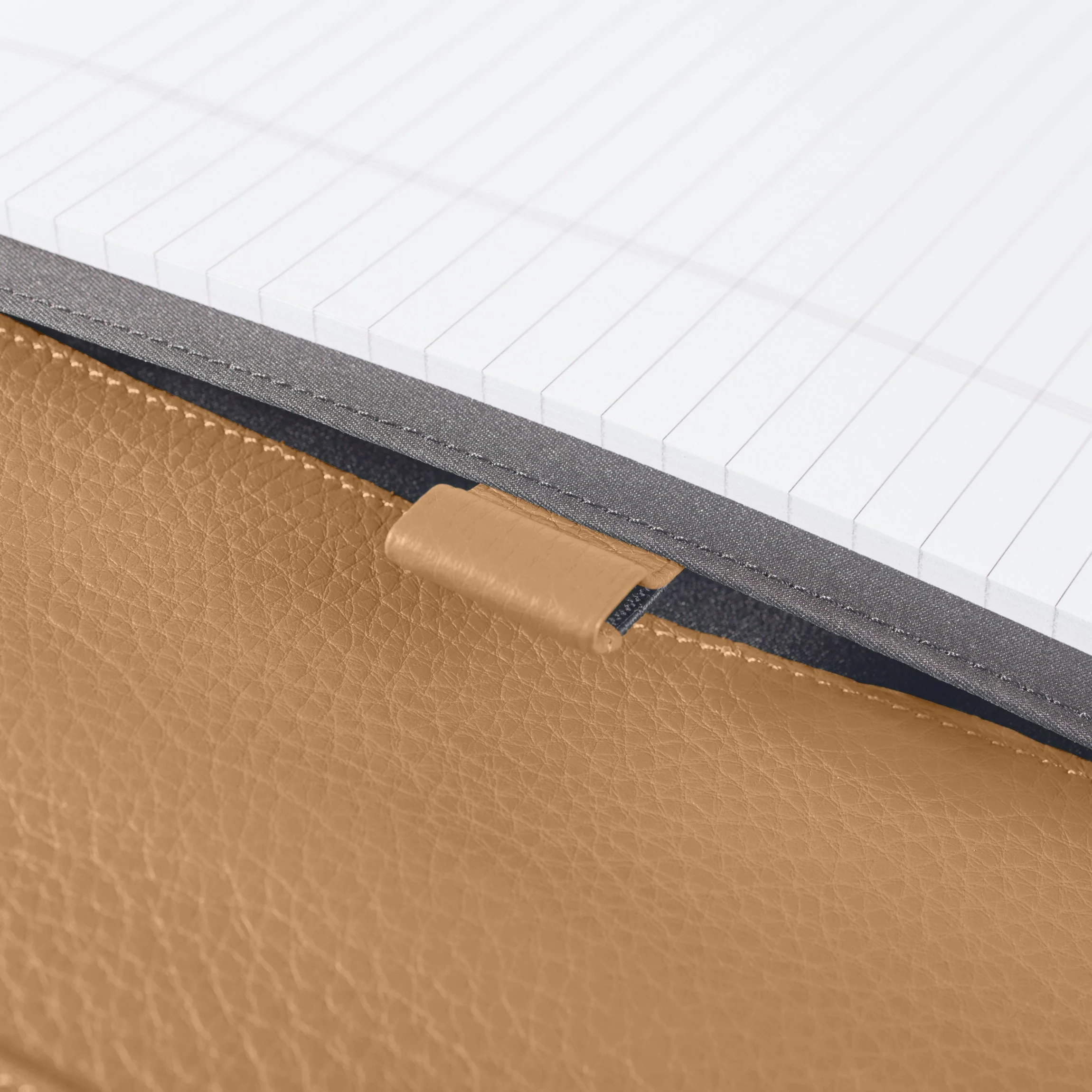 Executive Zippered Portfolio Camel - Image 5