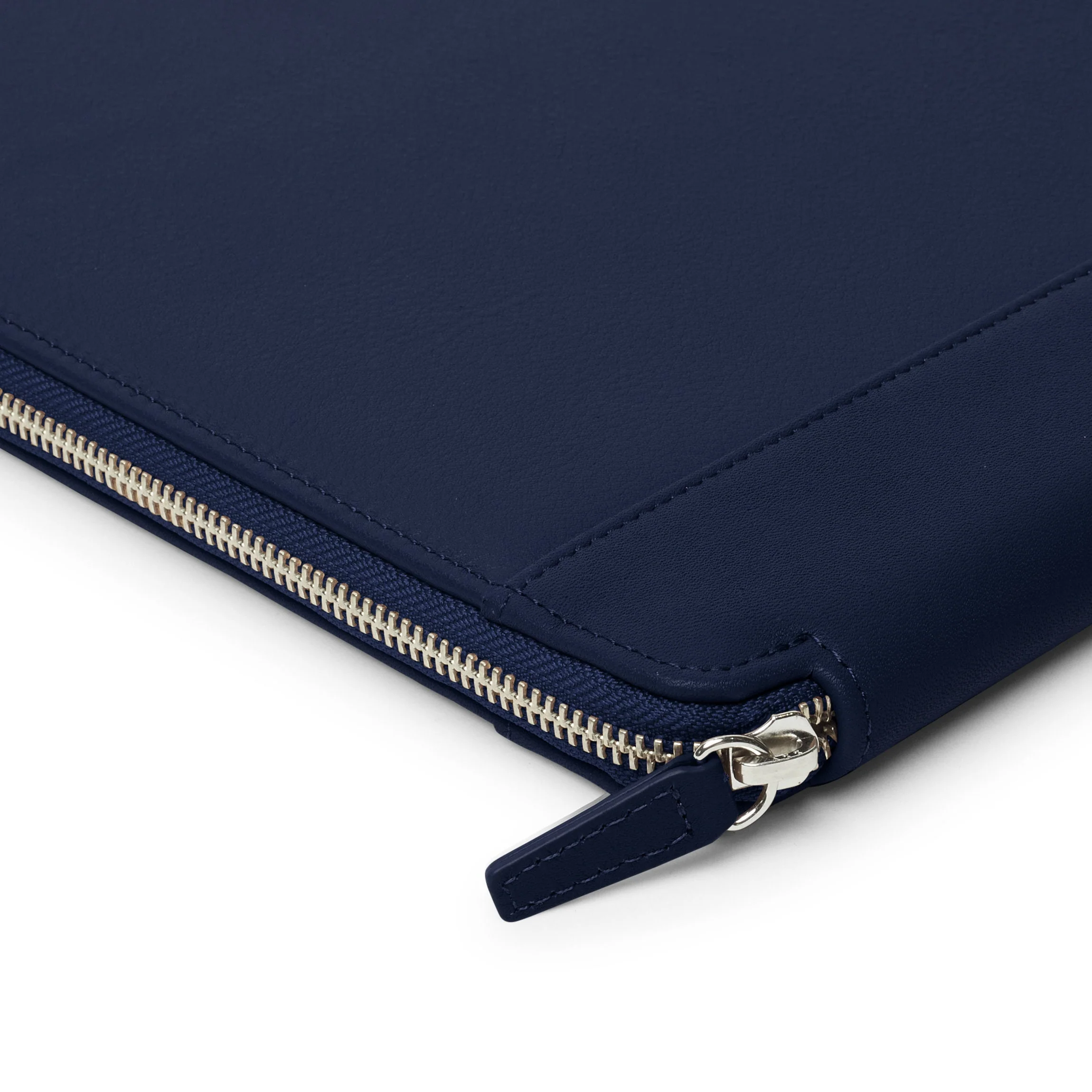 Executive Zippered Portfolio Navy Blue - Image 4