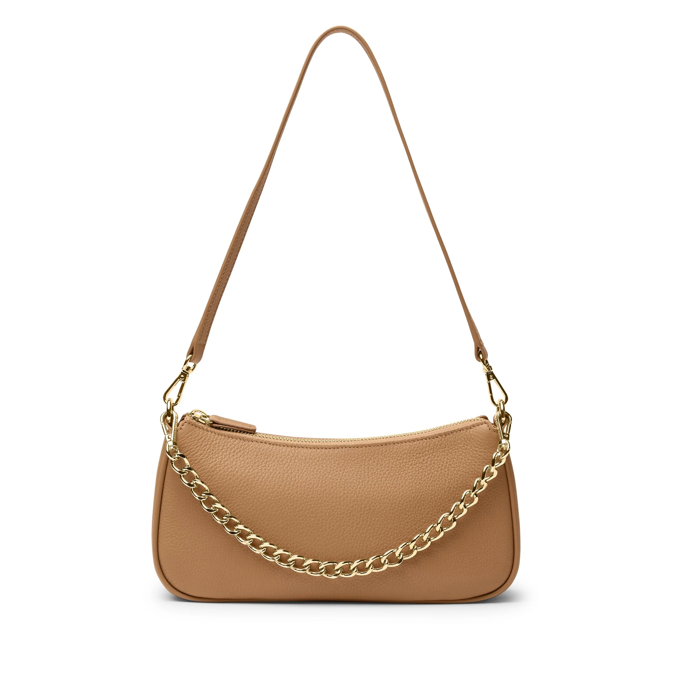 Greta Chain Small Pochette Camel - Image 8