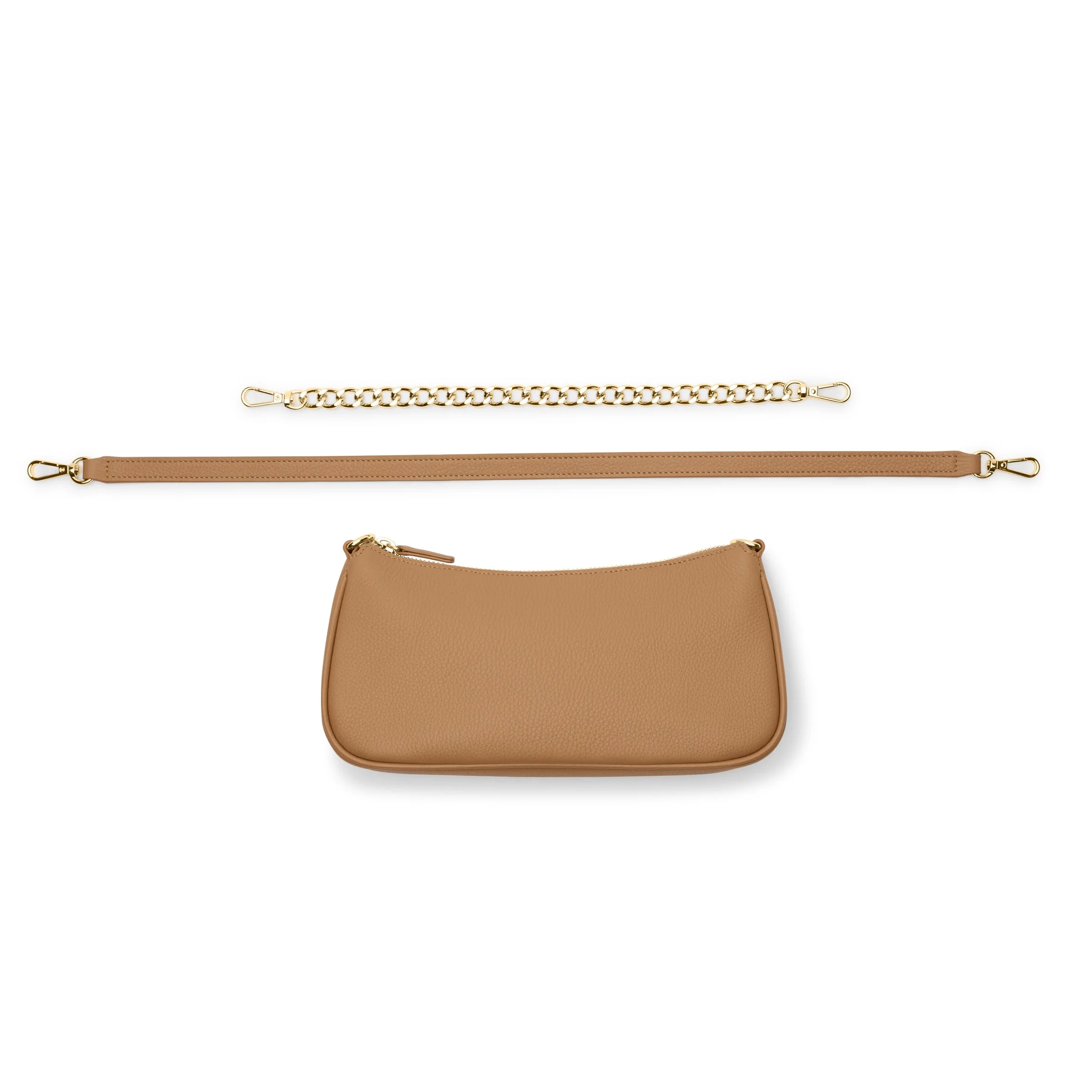 Greta Chain Small Pochette Camel - Image 9