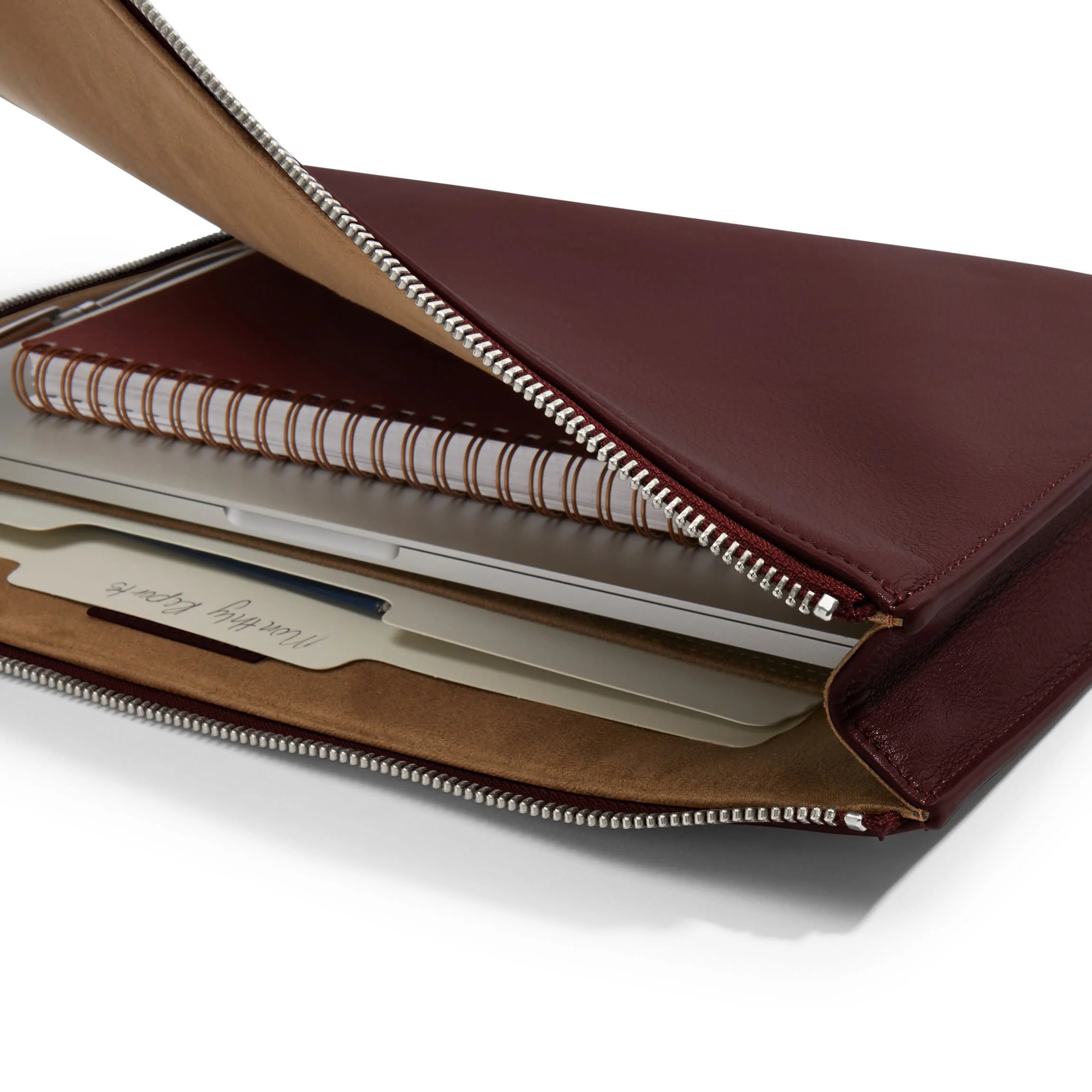 Gusseted Document and Laptop Holder Bordeaux - Image 5