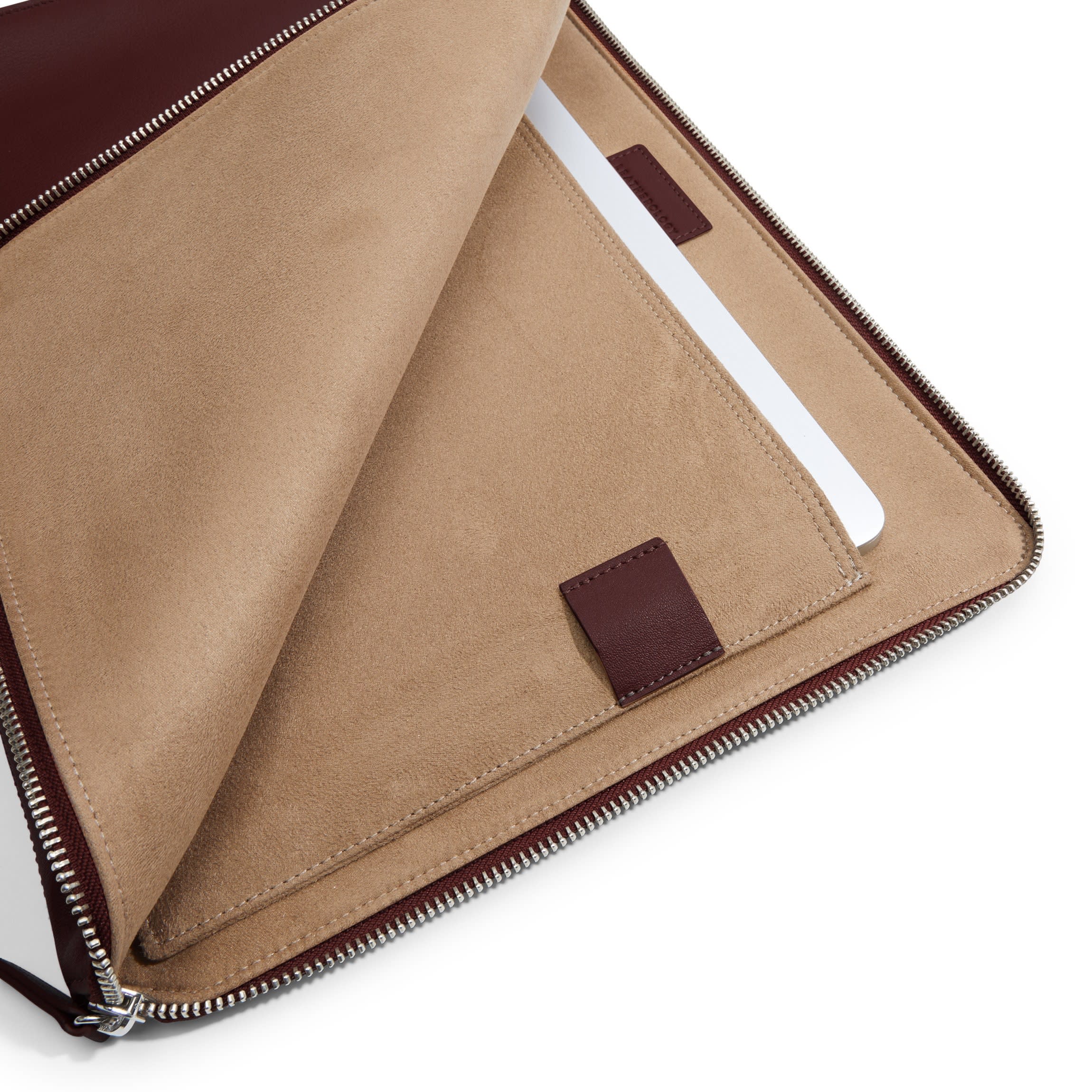 Gusseted Document and Laptop Holder Bordeaux - Image 6