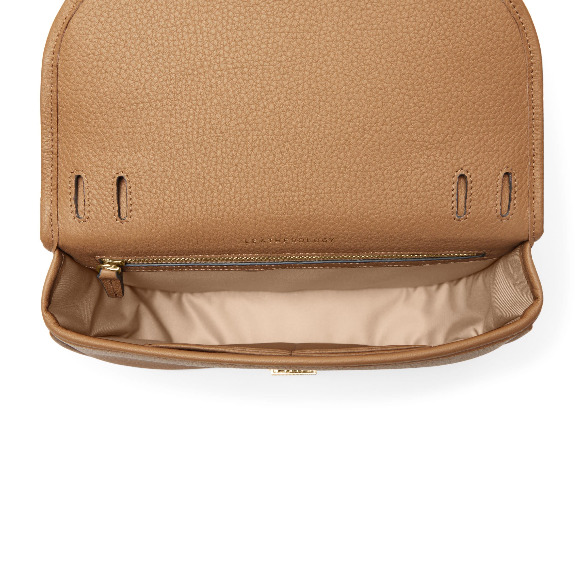 Katy Small Saddle Crossbody Camel - Image 6