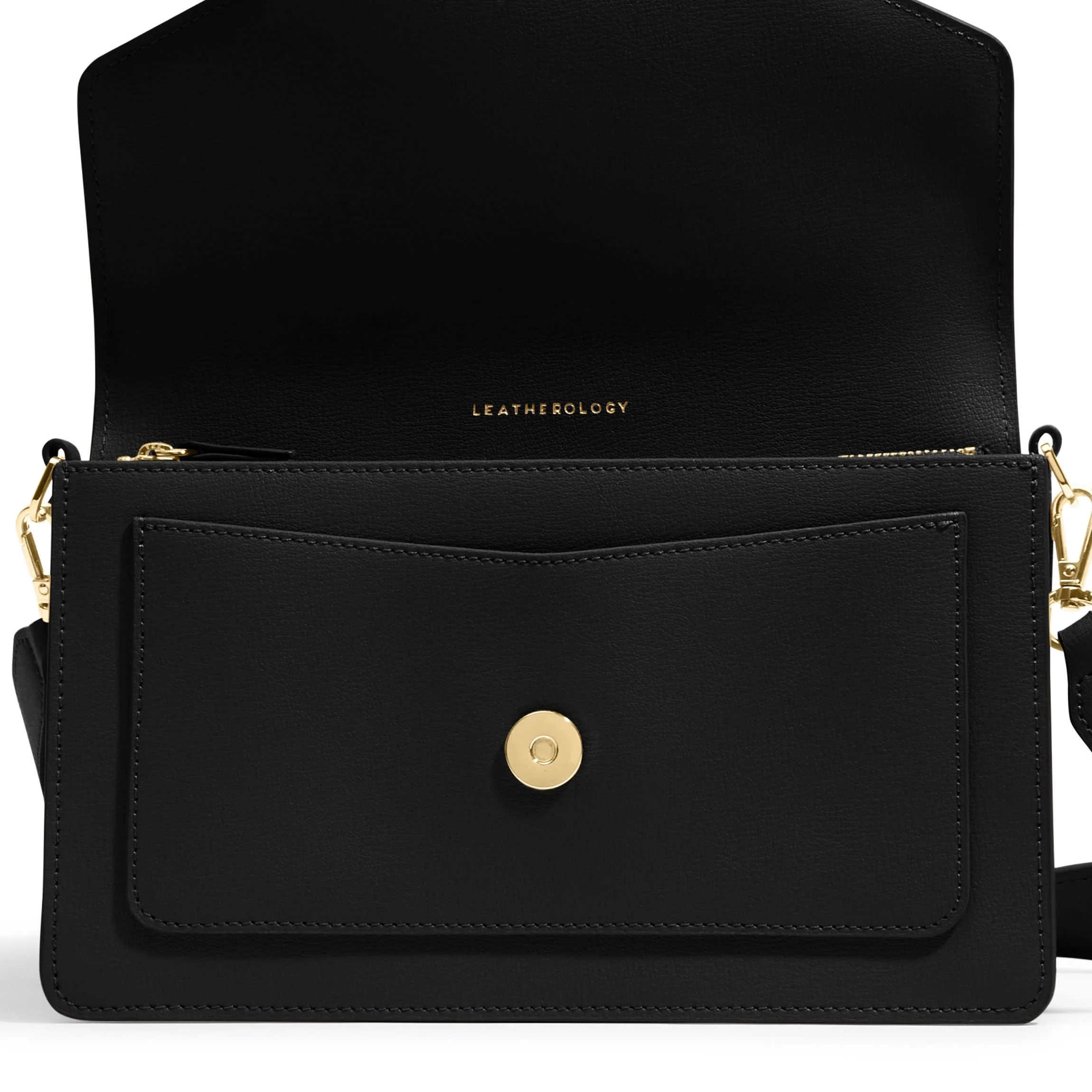 Medium Willow Envelope Bag Black - Image 3