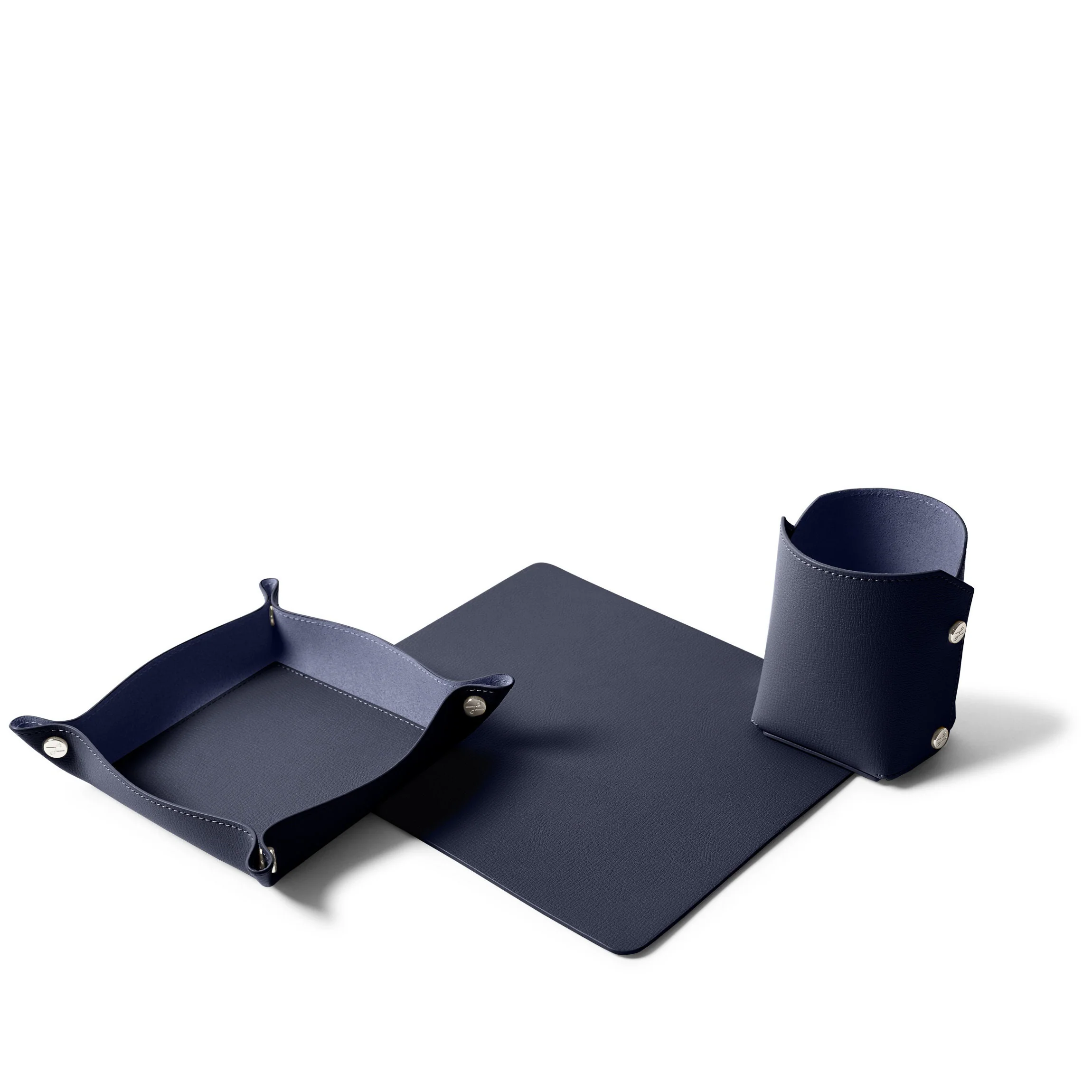 Modern Travel Desk Set Midnight Blue - Image 3