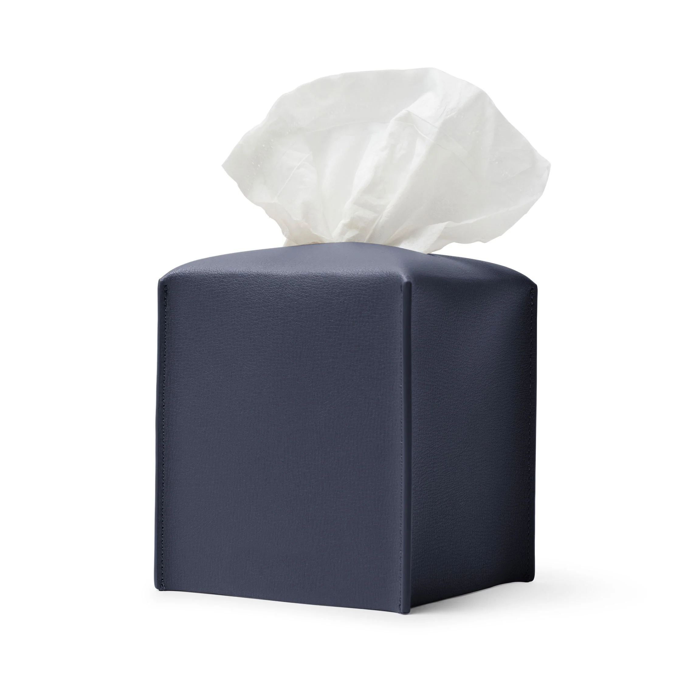 Modern Upright Tissue Box Holder Midnight Blue