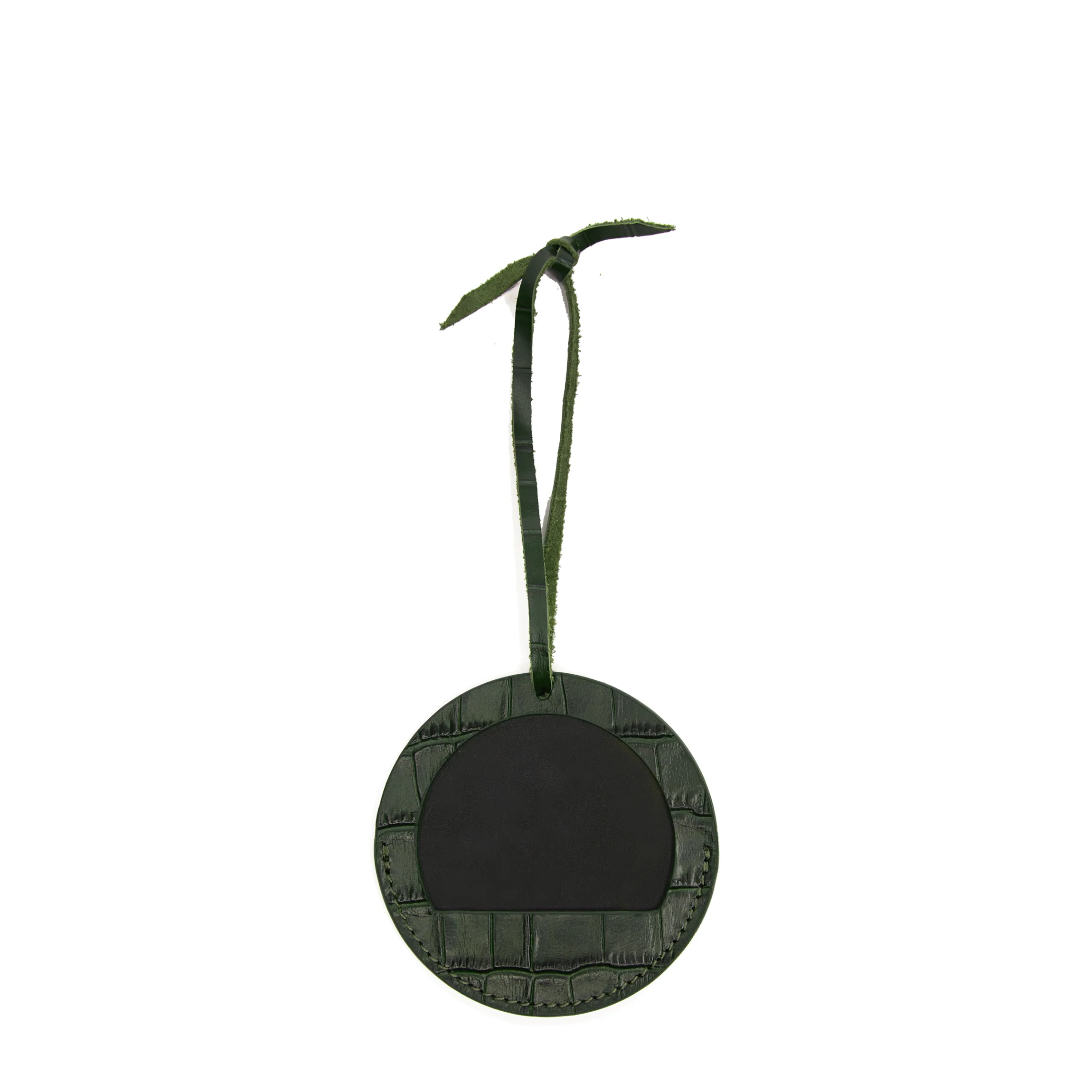 Round Photo Frame Ornament Forest Croc