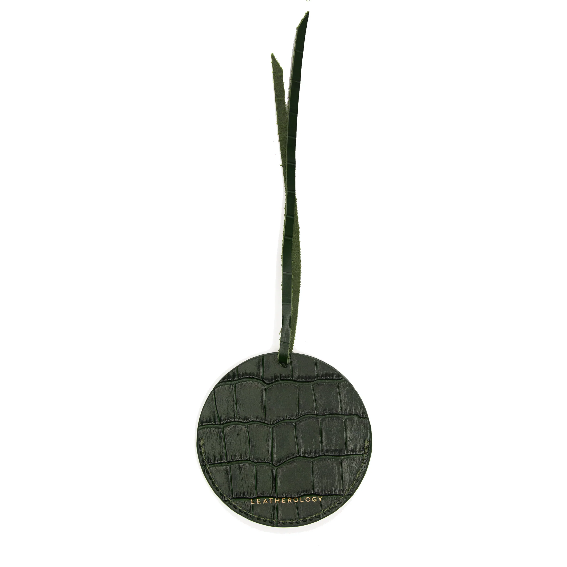 Round Photo Frame Ornament Forest Croc - Image 4