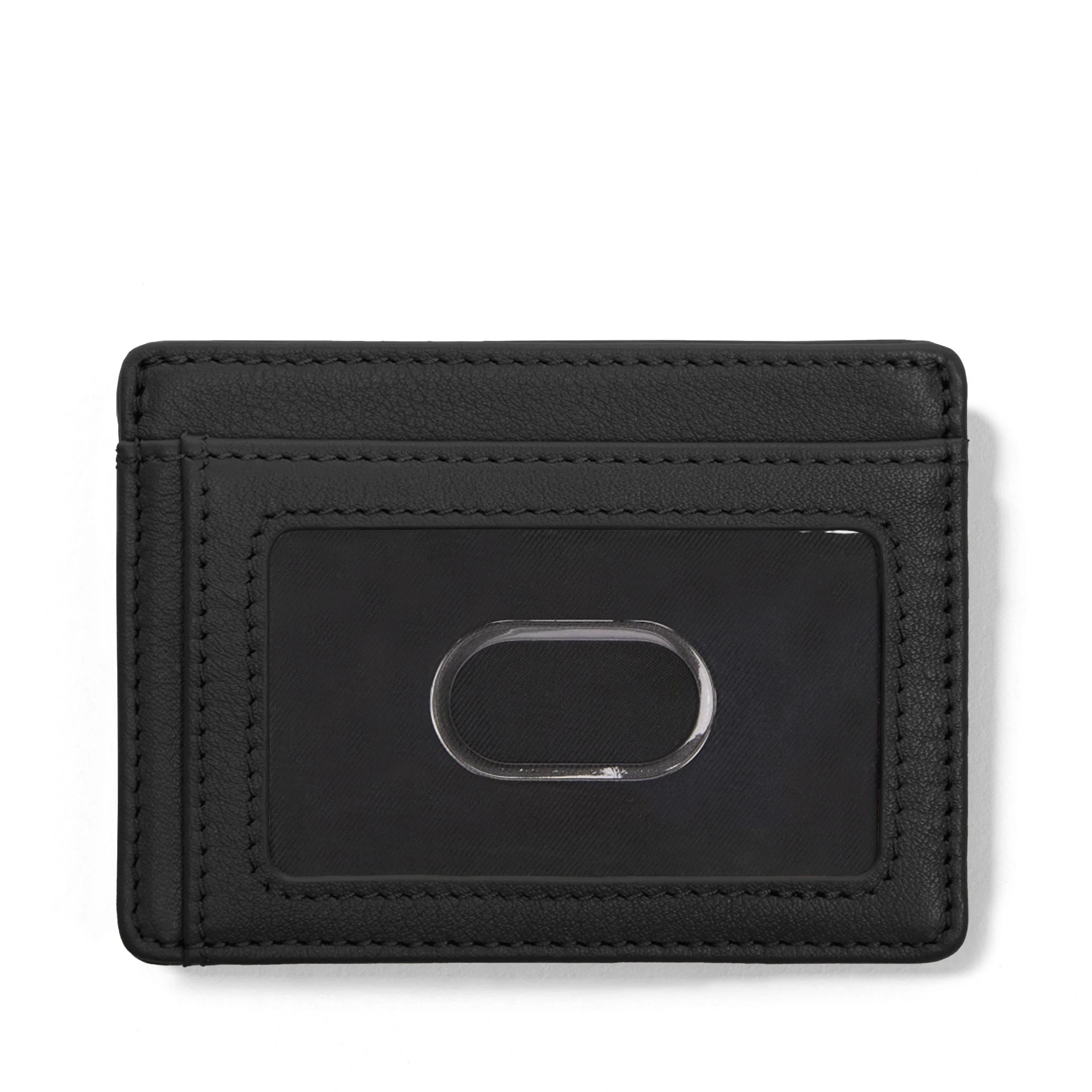 Slim ID Card Case RFID Black Onyx