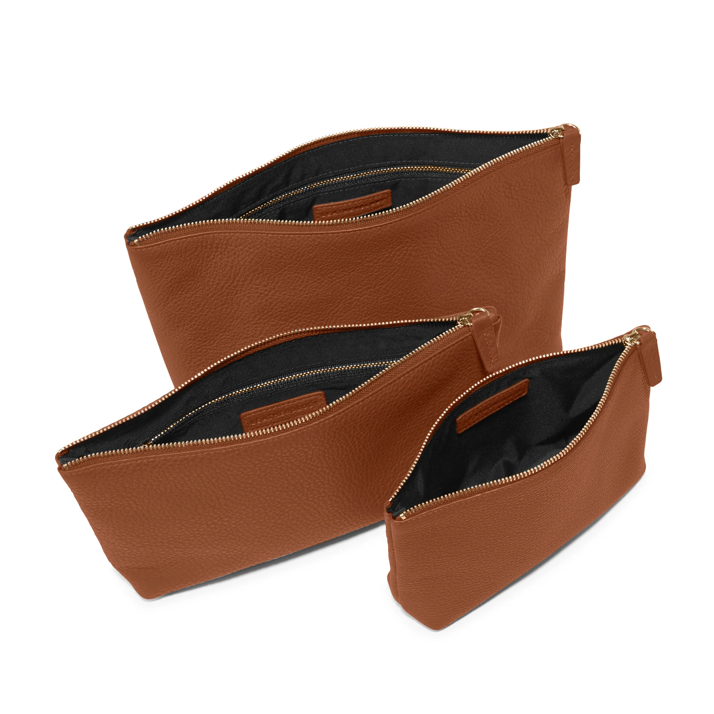 Standing Pouch Trio Saddle Brown - Image 2
