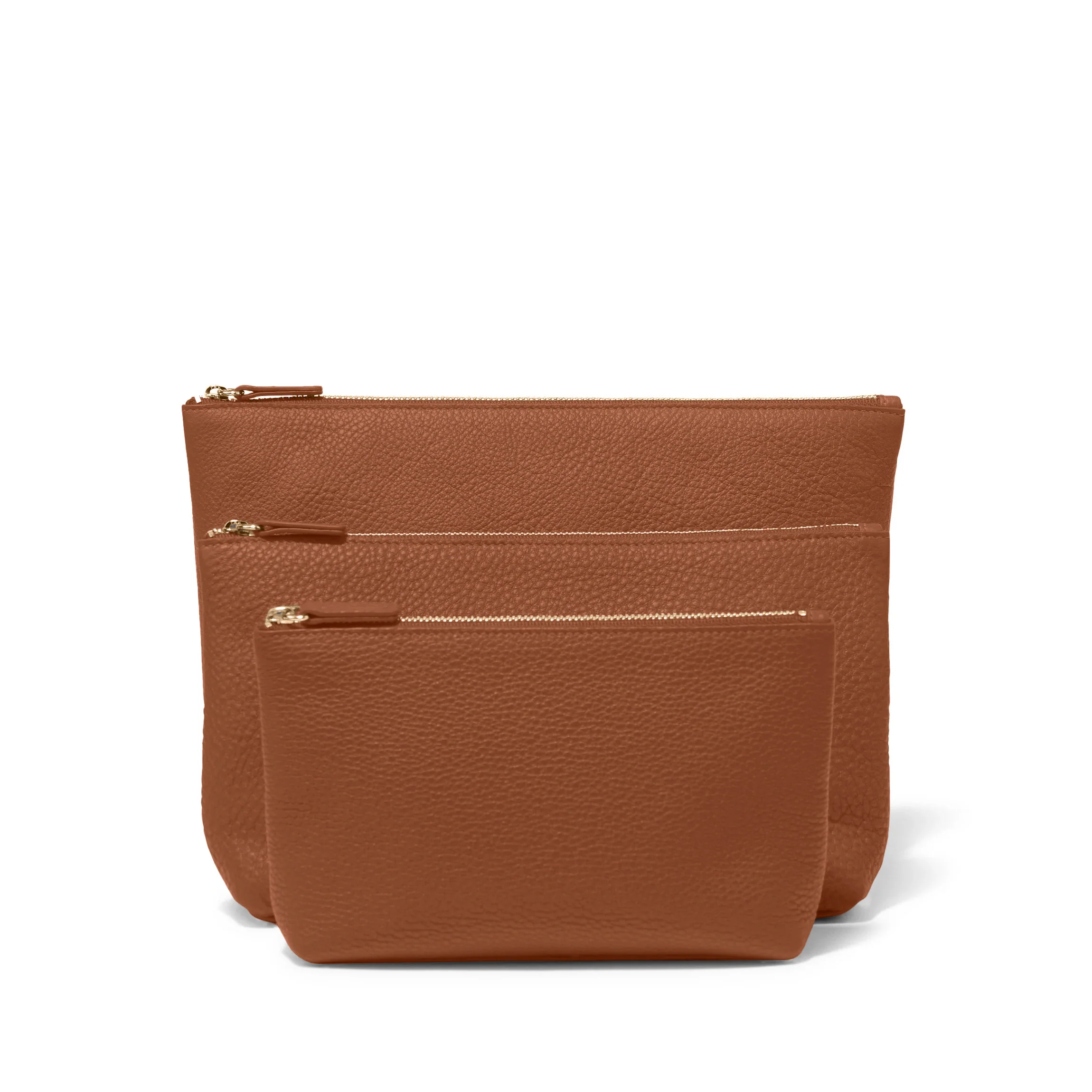 Standing Pouch Trio Saddle Brown - Image 3
