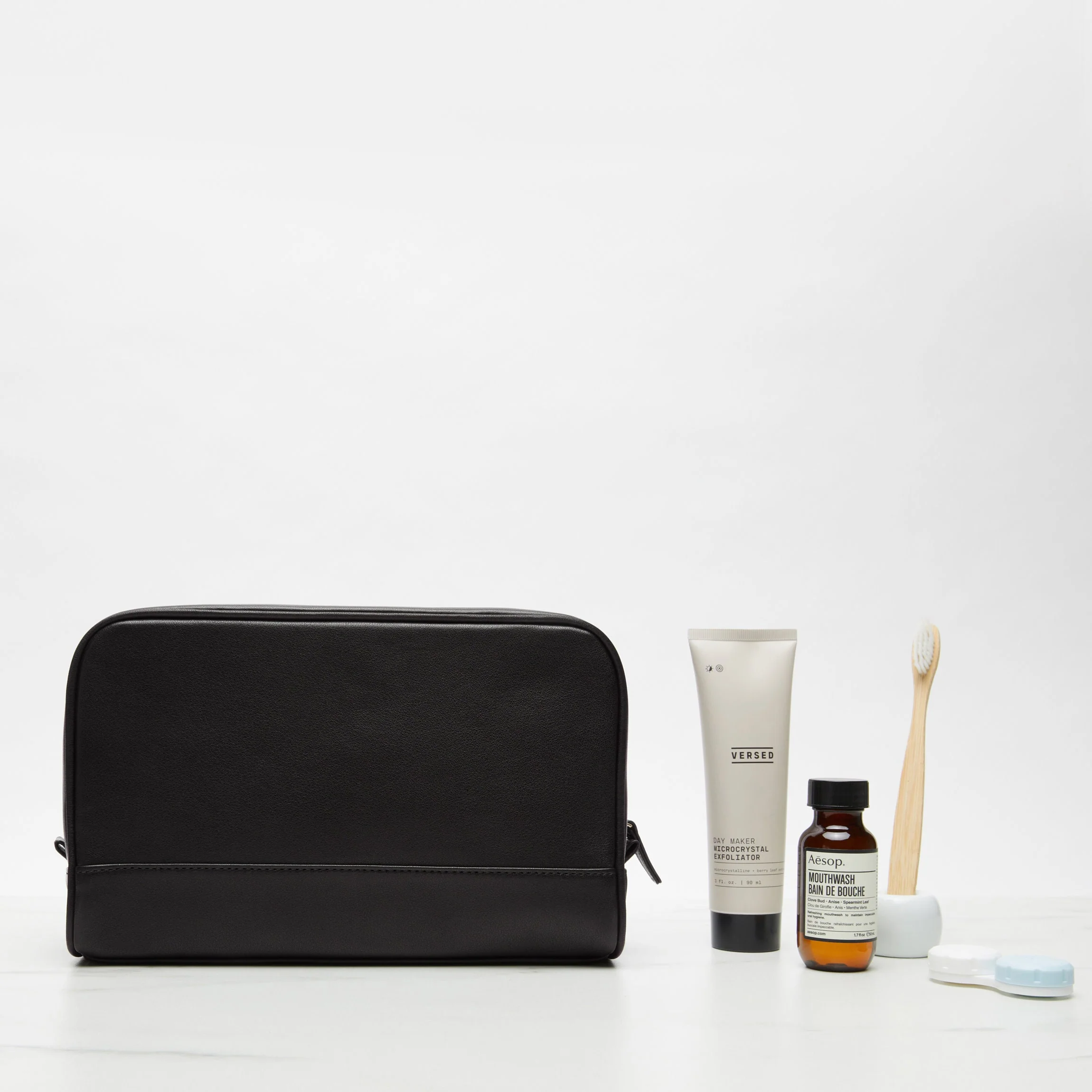 Top Zip Toiletry Bag Black Onyx - Image 2