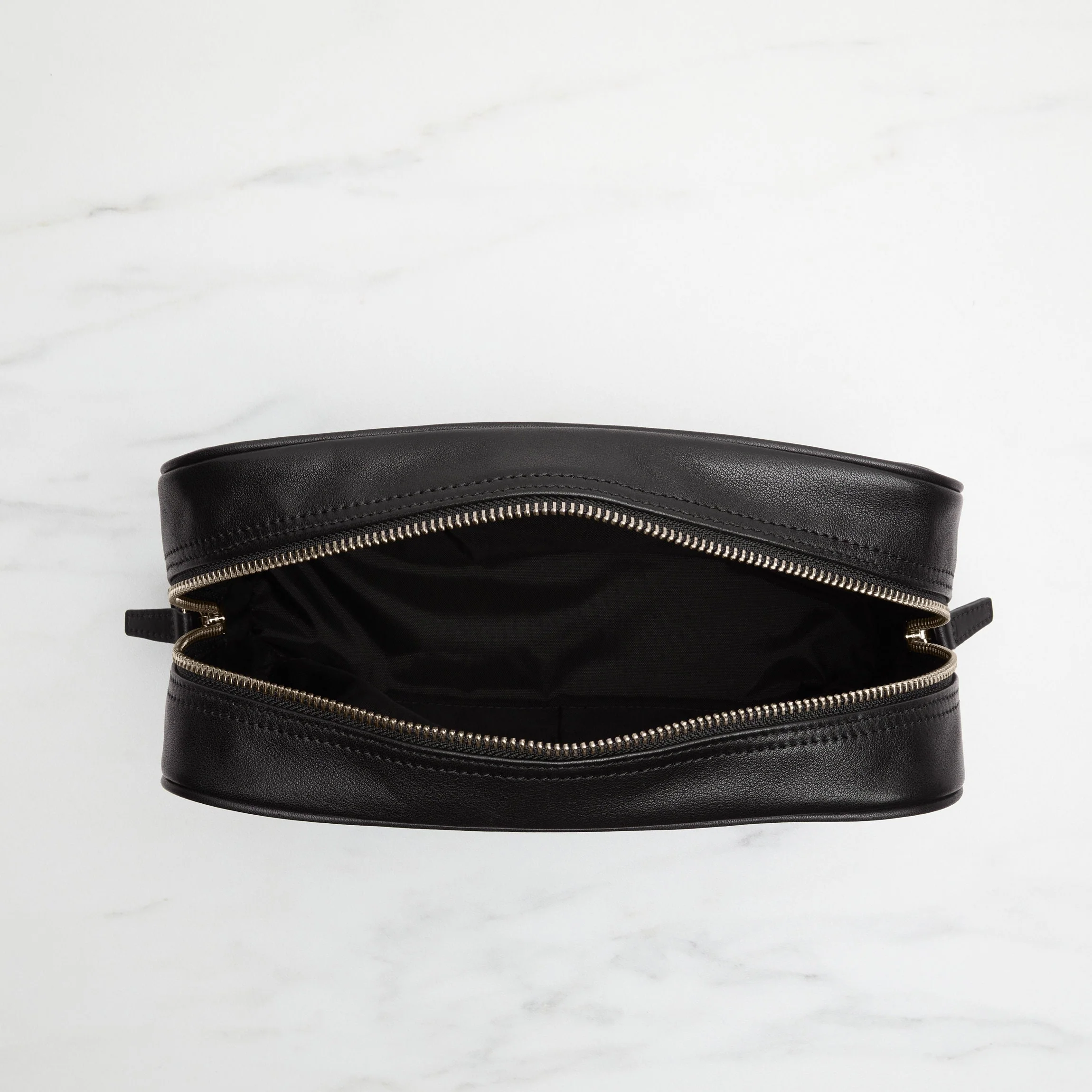 Top Zip Toiletry Bag Black Onyx - Image 6