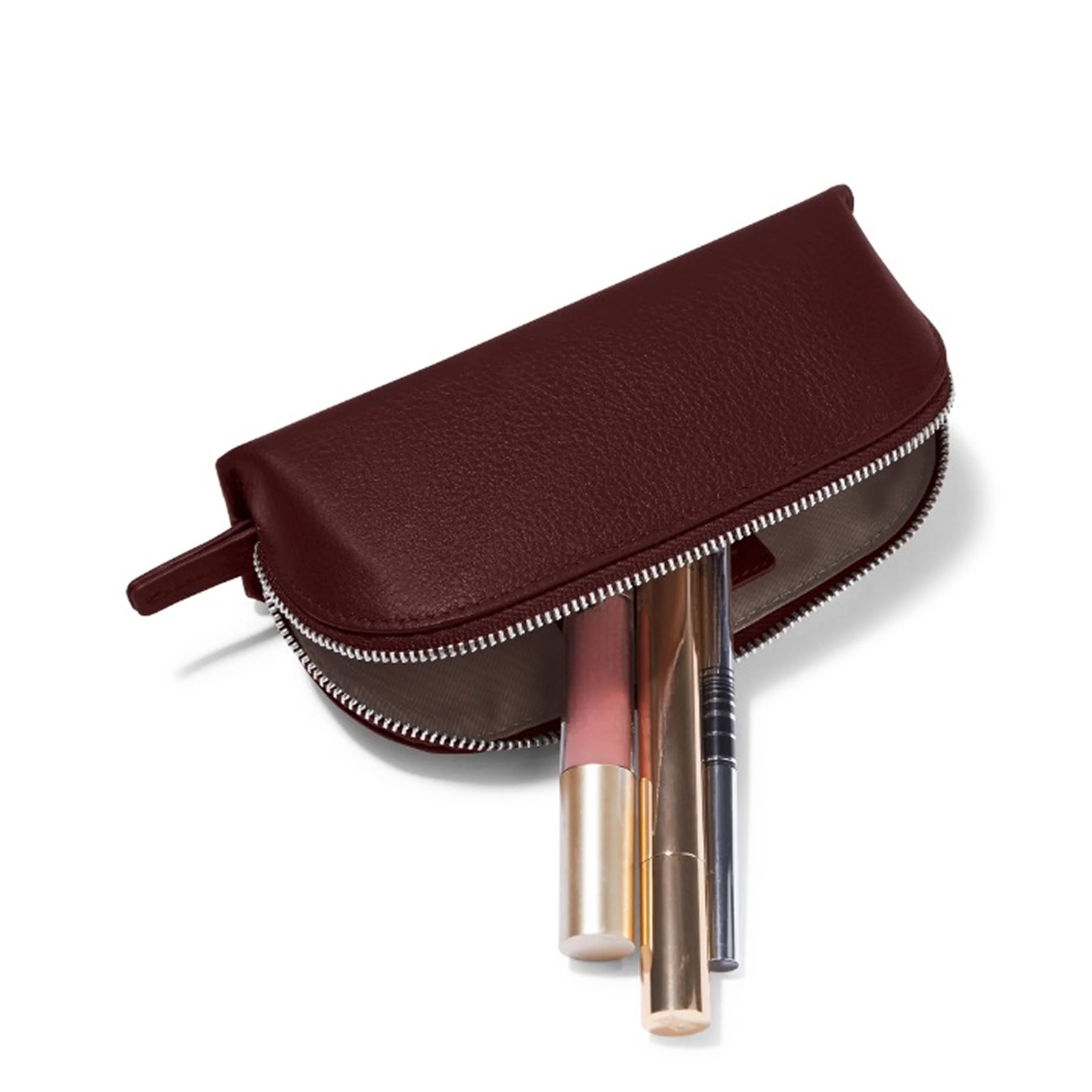 Travel Makeup Pouch Bordeaux - Image 3