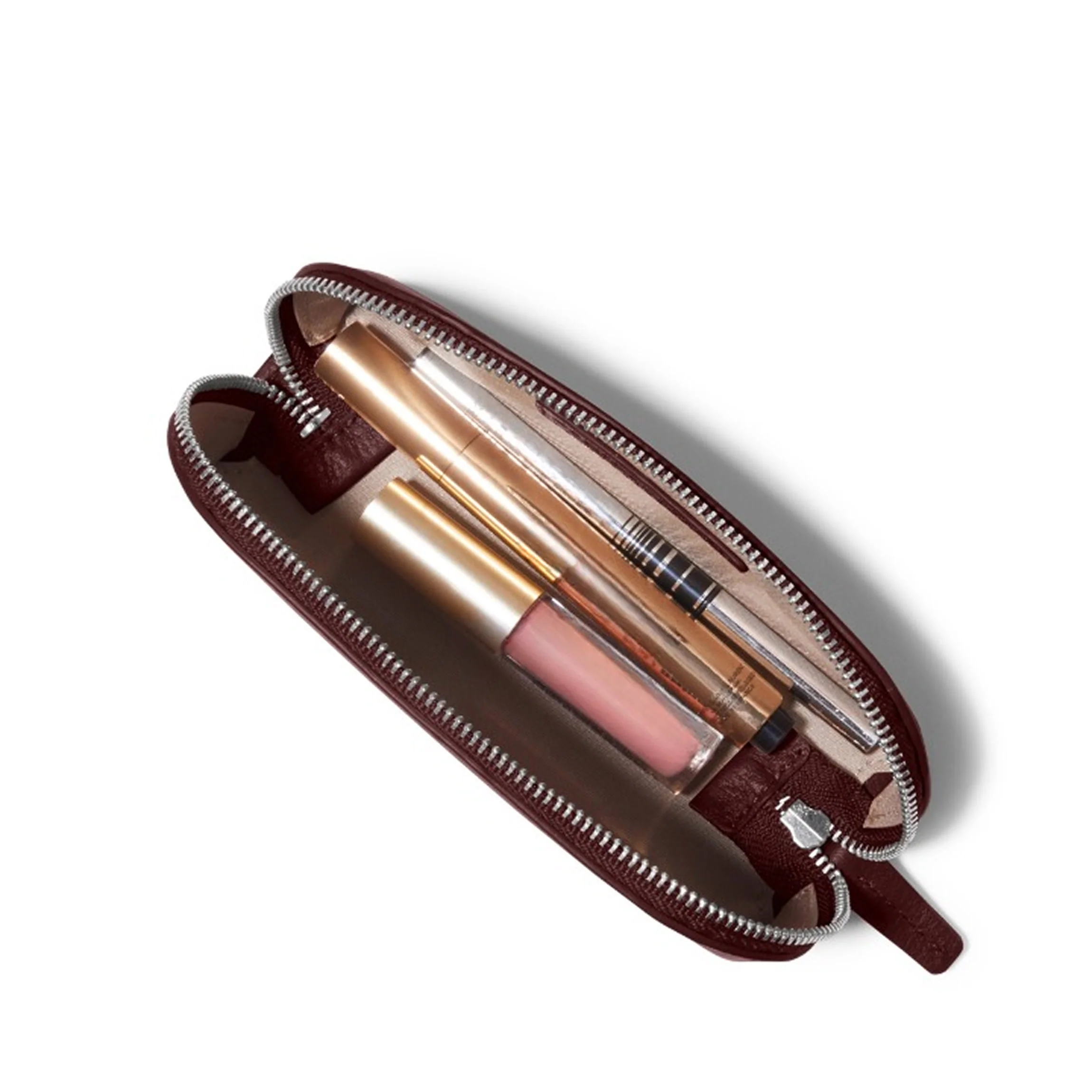 Travel Makeup Pouch Bordeaux - Image 6