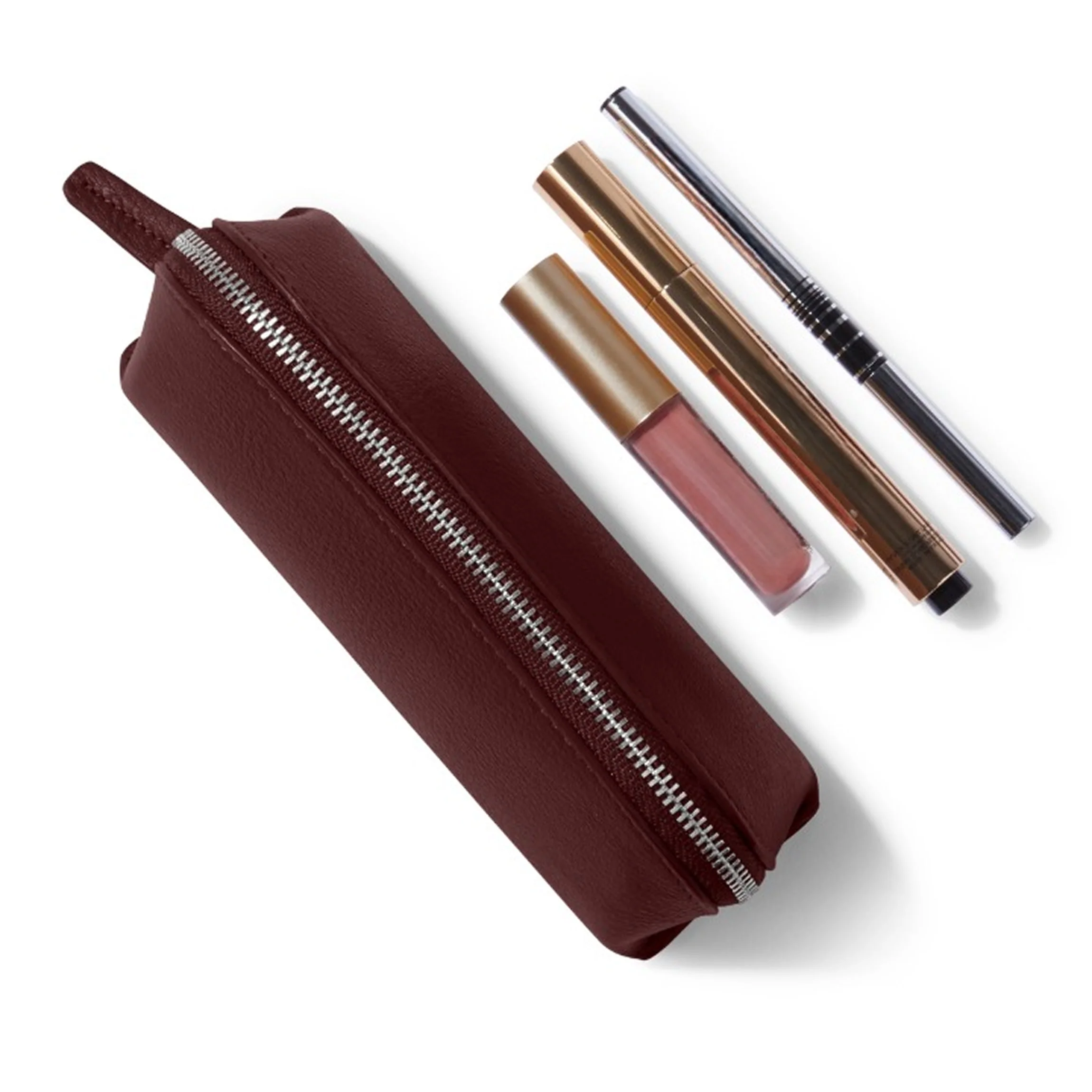 Travel Makeup Pouch Bordeaux - Image 7