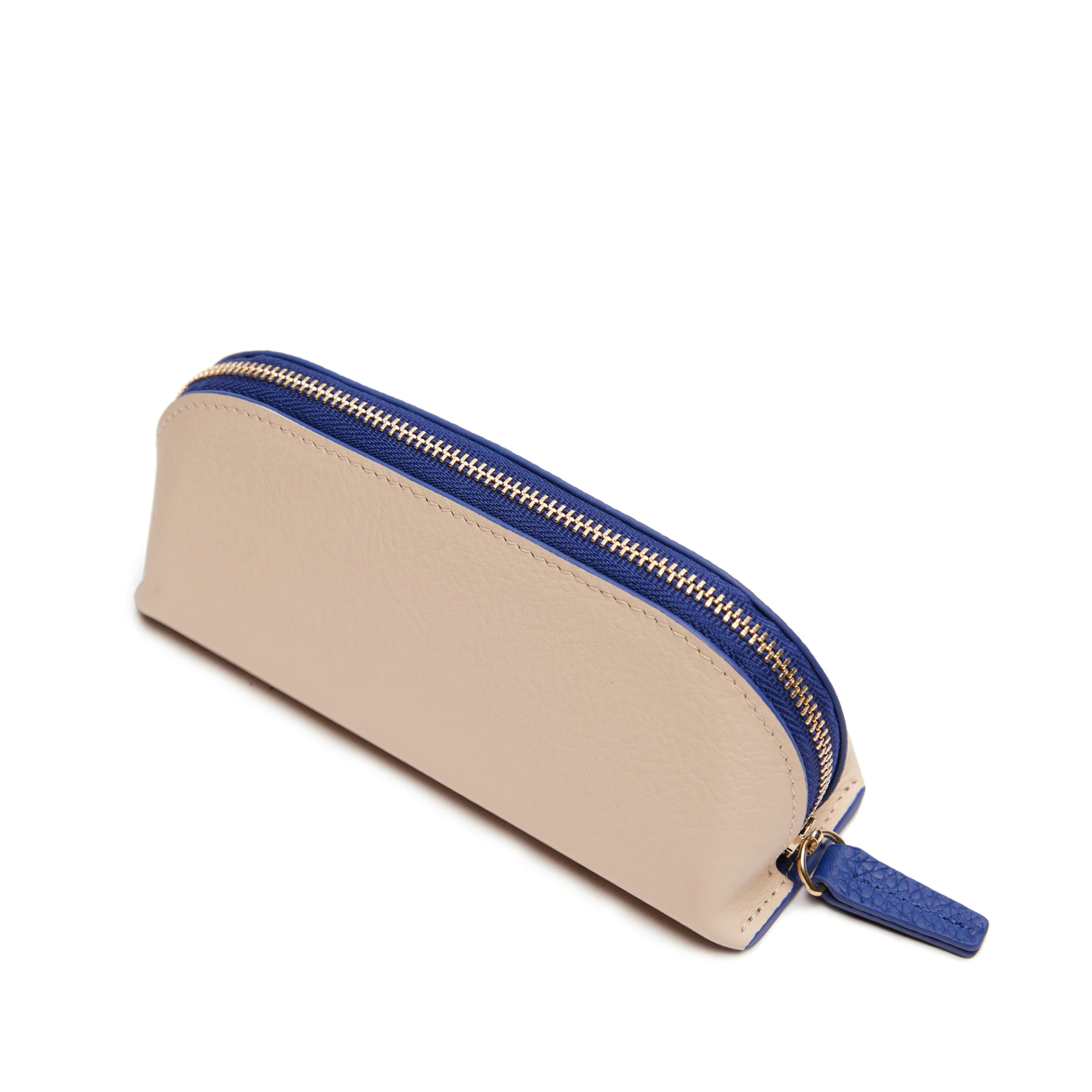Travel Makeup Pouch Sand/Regatta Blue - Image 3
