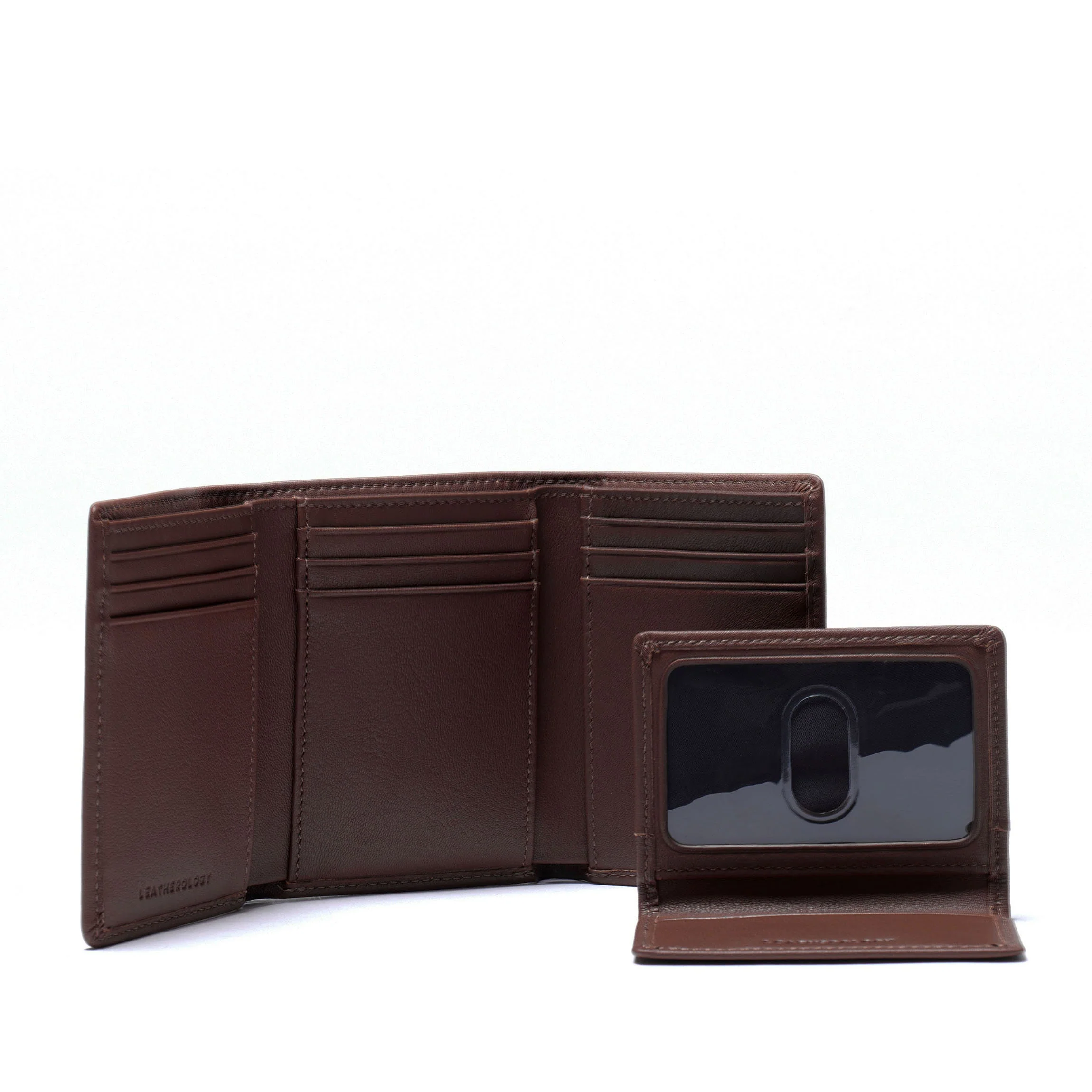 Trifold with Card Wallet RFID Brown - Image 4